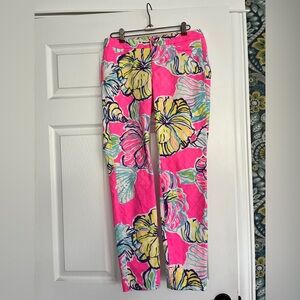 Lily Pulitzer floral pants size 2.